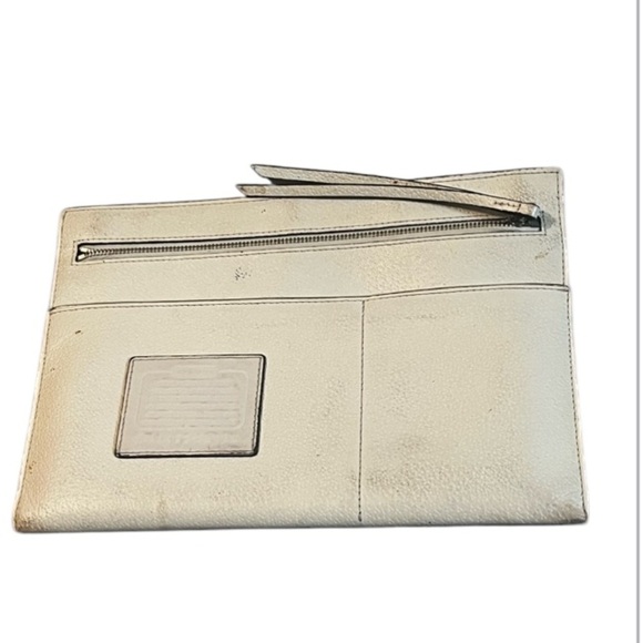 Coach Wristlets Clutch White Leather - Picture 1 of 8